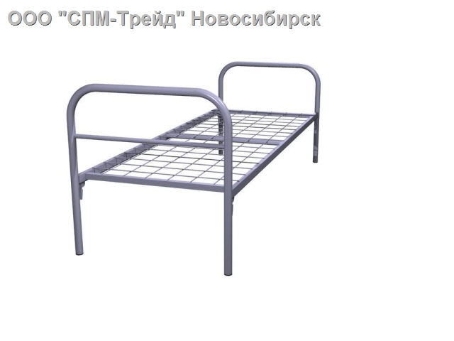 Кровать металлическая одноярусная эконом КО-2 